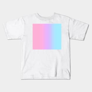 Pink Purple and Blue Pastel Gradient 2 Kids T-Shirt